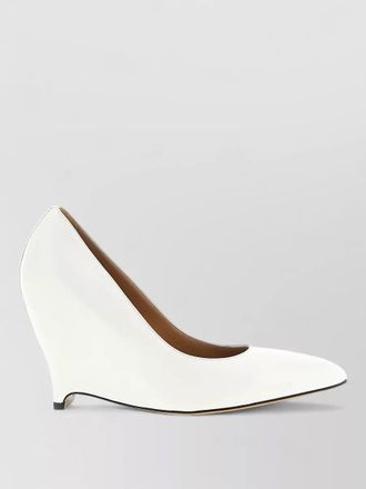Maison Margiela pointed toe pumps seam detailing wedge heel