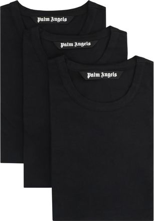 Palm Angels Black Pack Of 3 Solid T-Shirt