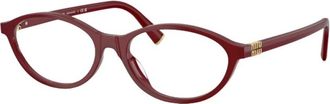 Miu Miu 09Xv Frame - Dames - Accessoires - Rood - Maat: 53 MM