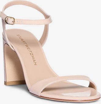 Stuart Weitzman Lackleder-Sandalen mit Absatz Babette 85
