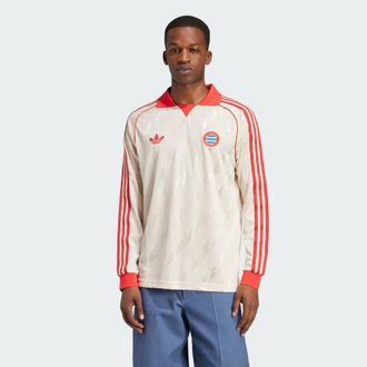 adidas adidas Performance Mens FC Bayern LFSTLR Jersey - Beige Recycled Material - Size Small
