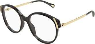 Chlo&eacute; Ronde Brillen - Dames - Brillen - Grijs - 54 MM - Accessoires