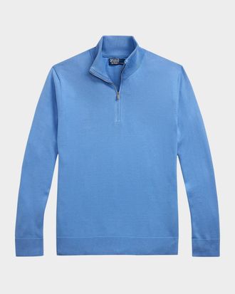 Polo Ralph Lauren Men & apos;s Cotton Quarter-Zip Sweater