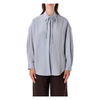 Sessun Dames, Blouses & Shirts, Blauw, Maat: XS Viscose