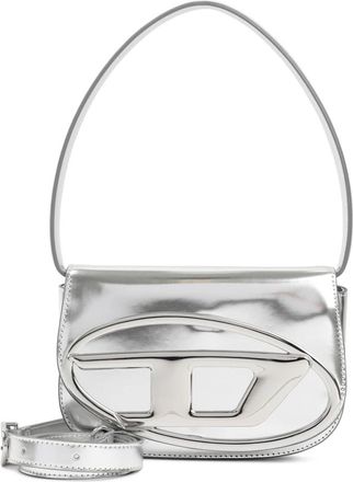 Diesel Tassen, Dames, Grijs, ONE Size, Leer, 1DR Schoudertas