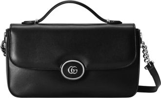 Gucci Handbags, female, Black, ONE SIZE, Petite GG Small Shoulder Bag