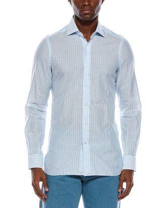 Isaia Milano Linen-Blend Shirt