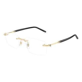 Montblanc Mb0480O Optical Frame - male - MONTBLANC - Glasses - Yellow - 54 MM - Accessories