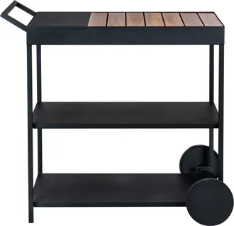 WENKO Miro Carrello Di Servizio Nero 80 Cm Per Barbecue