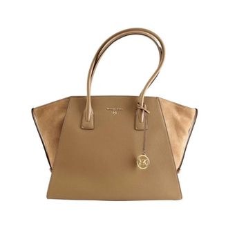 Michael Kors Tote Bags, female, Beige, Size: ONE SIZE Handbag for a Stylish Look