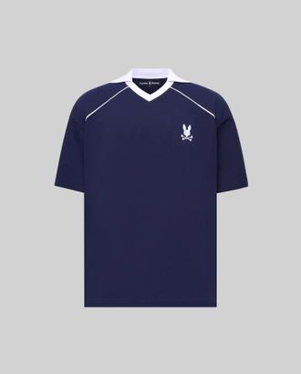 Psycho Bunny Mens Big And Tall Toby Jersey 402 EVENING BLUE / 1XLT