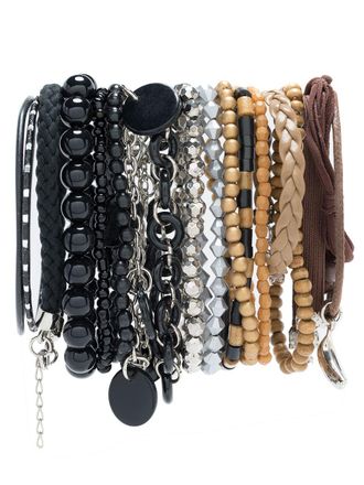 Amir Slama bracelets set - Black