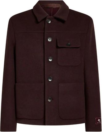 Etro Light Jassen - Heren - Zomerjassen - Rood - M - Jassen