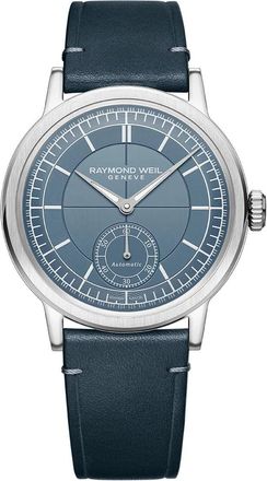 Raymond Weil Millesime Mens Blue Watch 2930-STC-50011 Leather - One Size