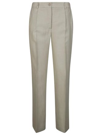 P.A.R.O.S.H. Tailored Straight-Leg Pants with Mid-Rise Waist