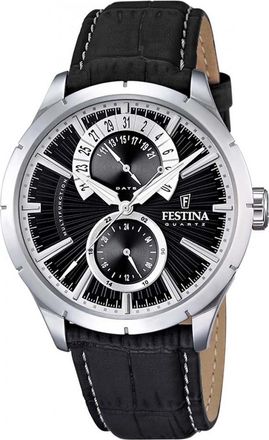 Festina F16573-3 Mens Multifunction Watch - Silver - One Size
