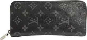 Louis Vuitton Black Monogram Eclipse Long Wallet (Bi-Fold) (Pre-Owned)