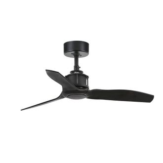 Netlighting Just Fan Matt black ceiling fan with DC motor 3 Blades 81cm