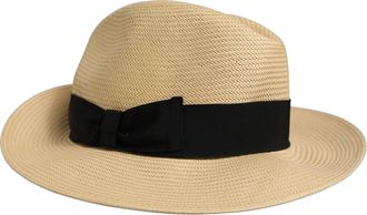 Dolce & Gabbana HAT10092 Paper Straw Fedora - Beige