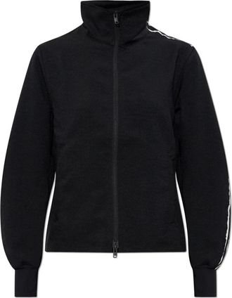 Yohji Yamamoto Sport Uniform Raw Cut 3 Stripes Track Top - Dames - Vesten met rits - Zwart - XS - Polyester - Hoodies & sweatvesten
