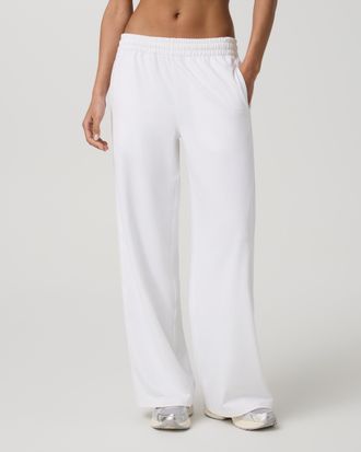 Vuori Clothing Womens Sunday Track Pants | White | XS, Size Extra Small