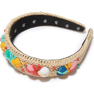 Lele Sadoughi Charlotte Seashell Headband in Shoreline at Nordstrom