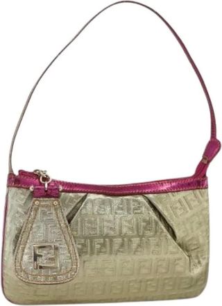 Fendi Pre-owned Mini Bags, female, Multicolor, Size: ONE SIZE Pre-owned Zucchino Canvas Mini Hand Bag