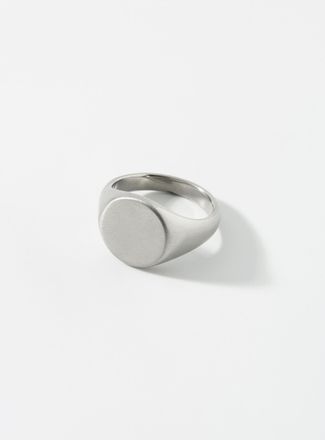 Le 31 Mens Brushed signet ring