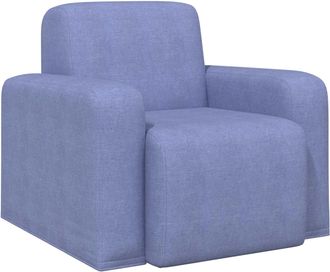 vidaXL Sill&oacute;n Azul Jeans Tela Vidaxl