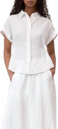 Closed Linen Waisted Shirt In White