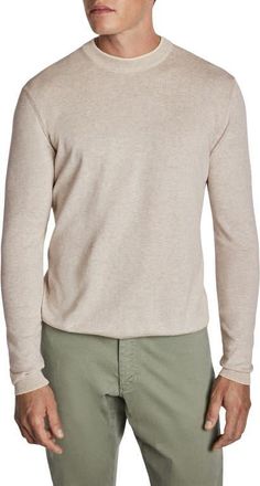 Jack Victor Dan Cotton Sweater in Oyster at Nordstrom, Size Xx-Large