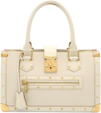Louis Vuitton Blanc White Suhali Leather Handbag Tote Bag (Pre-Owned)