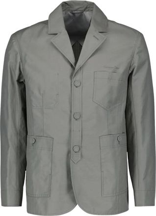 Dior Katoenen Werkkleding Vest voor Mannen - Heren - Blazers - Grijs - S - Katoen - Jassen