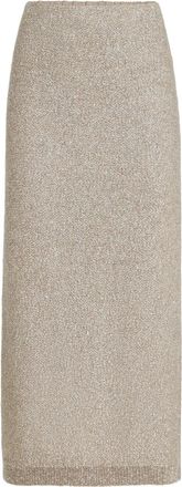 Brunello Cucinelli Elastic-waistband Midi Skirt