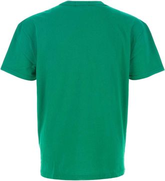 Polo Ralph Lauren Mens Logo-Embroidered Cotton T-Shirt Green