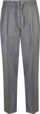 Brunello Cucinelli Grey Drawstring Pants