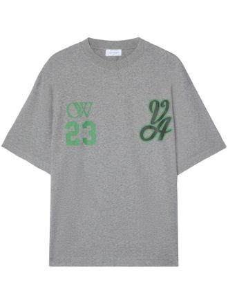 Off-white 23 Varsity Skate cotton T-shirt - men - Cotton - L - Grey