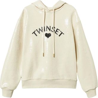 Twin-Set Felpa con cappuccio - Toni neutri