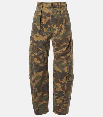 Citizens Of Humanity Flight camouflage twill barrel-leg pants