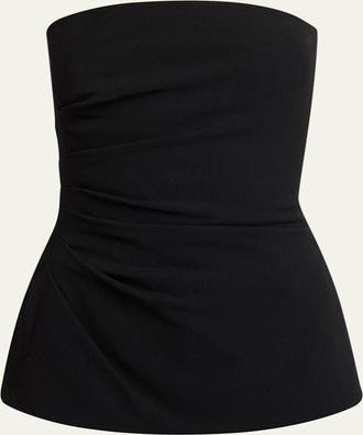 Proenza Schouler Damea Strapless Double Crepe Top