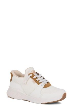 Drew Bobbie Lace-up Sneaker in White Suede Combo at Nordstrom, Size 6.5