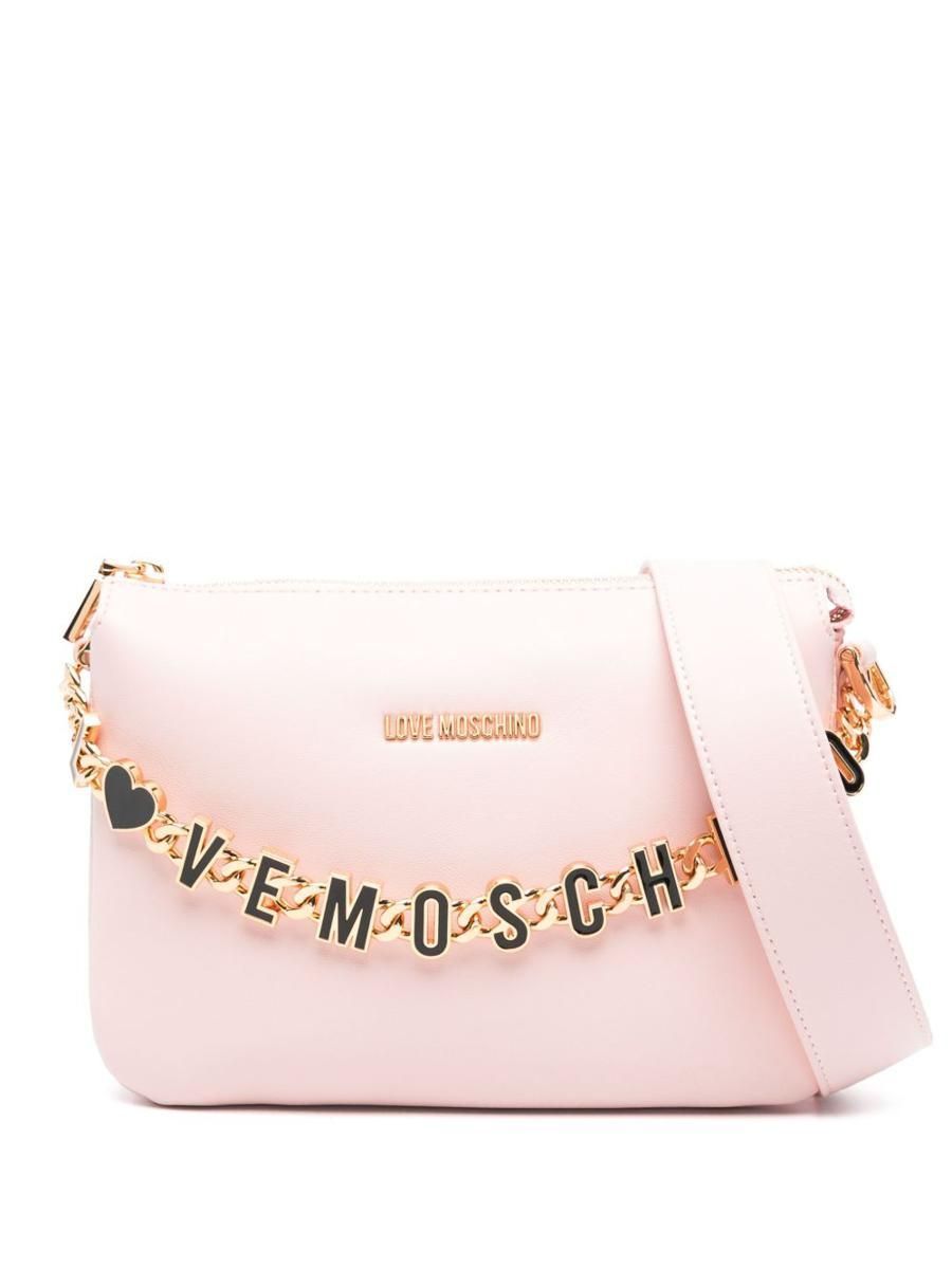 【関税&送料込】Love Moschino Bags Pink Buy Love Moschino Pink Small Shoulder Bag in Quilted Leather