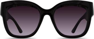 Velvet Eyewear Cat Luxe Sun Set in Black, Lavender at Nordstrom