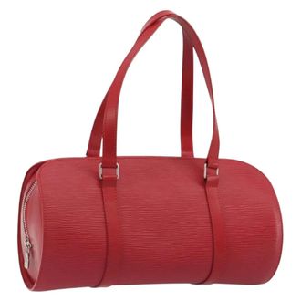 Louis Vuitton Soufflot Epi Leather Red Leather Handbag (Pre-Owned)