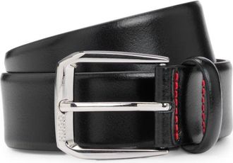 HUGO BOSS Italian-leather belt with branded buckle