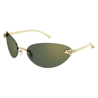 Cartier Accessoires, unisex, Geel, ONE Size, Nylon, Panth&egrave;re Zonnebril