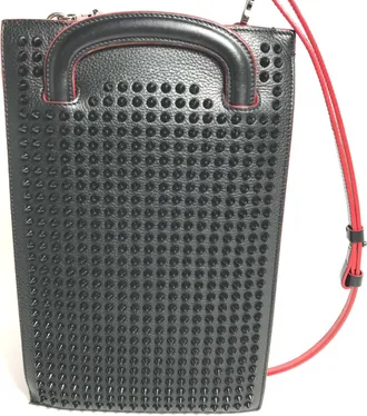 Christian Louboutin Black Leather Shoulder Bag (Pre-Owned)