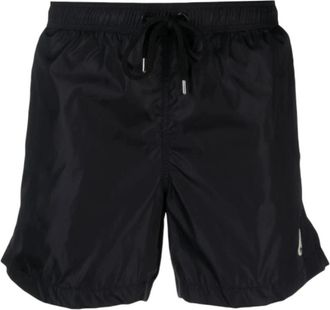 Moncler Logo Patch Zwemshorts - Heren - Strandmode - Blauw - S - Nylon - Badmode