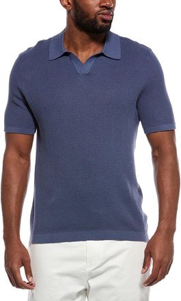 Onia Textured Johnny Collar Polo Shirt