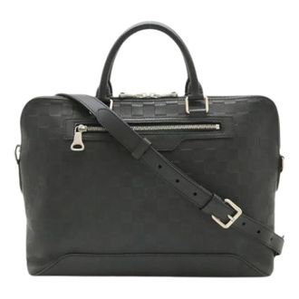 Louis Vuitton Pre-owned Handbags, female, Black, Size: ONE SIZE Pre-owned Avenue Damier Infini Briefcase